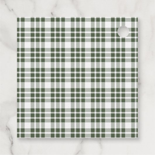 Kerstfeestdag groen bedankjes labels (Achterkant)