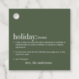 Kerstfeestdag groen bedankjes labels