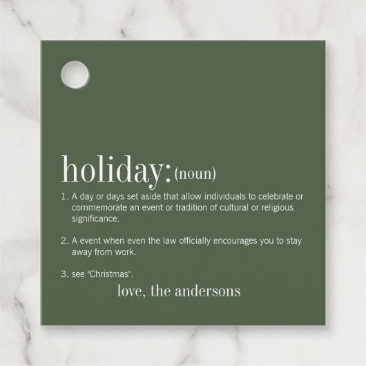 Kerstfeestdag groen bedankjes labels (Voorkant)