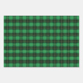 Kerstfeestdag groen en rood met pannen inpakpapier vel (Voorkant 2)