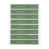 Kerstfeestdag - Groen retouradres (Vel)