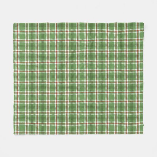 kerstfeestdag: groene feestdag met kerstfeest fleece deken (Voorkant (Horizontaal))