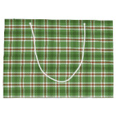 kerstfeestdag: groene feestdag met kerstfeest groot cadeauzakje (Achterkant)