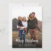 Kerstfeestdag groene sneeuwvlok Elegant Patroon Feestdagenkaart (Voorkant)