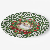 Kerstfeestdag Groetensfamilie Foto Keepomwille Papieren Bordje (Gekanteld)