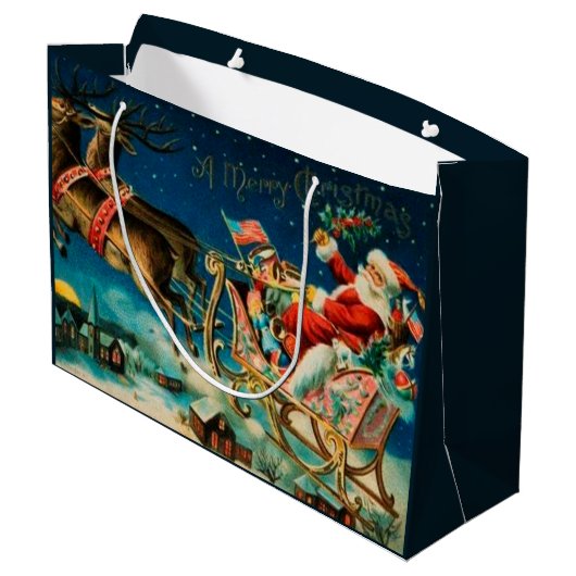  kerstfeestdag groot cadeauzakje (Achterkant Gekanteld)