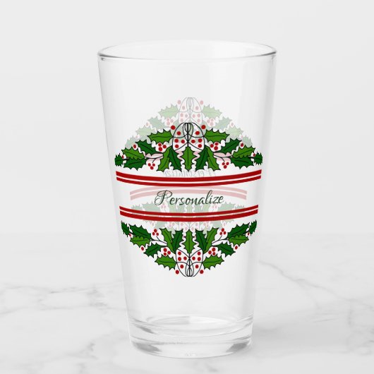 Kerstfeestdag grote kerstfeestdagen op maat glas (Voorkant)