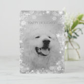 Kerstfeestdag - Grote Pyreneeën Feestdagen Kaart (Staand voorkant)