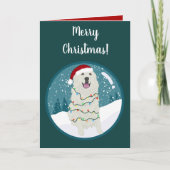 Kerstfeestdag Grote Pyreneeën Kaart (Voorkant)