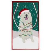 Kerstfeestdag Grote Pyreneeën Klein Cadeauzakje (Achterkant)