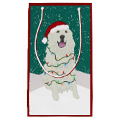 Kerstfeestdag Grote Pyreneeën Klein Cadeauzakje (Voorkant)