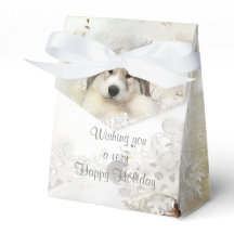 Kerstfeestdag Grote Pyreneeën Pup Waterverf