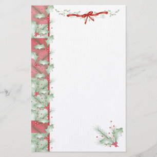 Kerstfeestdag_Happy Holly Days Briefpapier
