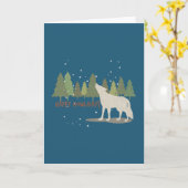 Kerstfeestdag: Happy Howlidays Kaart (Gele Bloem)