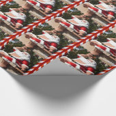 Kerstfeestdag Hawaiian kerstinpakpapier Cadeaupapier (Hoek)