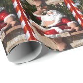Kerstfeestdag Hawaiian kerstinpakpapier Cadeaupapier (Rol Hoek)