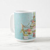 Kerstfeestdag - Hier komt de kerstman Koffiemok (Voorkant links)