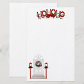 Kerstfeestdag HO HO HO HO Briefpapier (Voorkant / Achterkant)