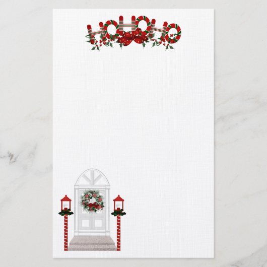 Kerstfeestdag HO HO HO HO Briefpapier (Voorkant)