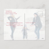 Kerstfeestdag Holly Berries Greenery 2 Foto Feestdagenkaart (Achterkant)