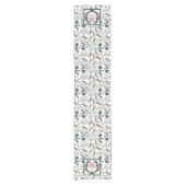 Kerstfeestdag Holly Berries | Pine Monogram Sh Korte Tafelloper (Voorkant)