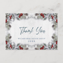 kerstfeestdag Holly Berry Rustic Corporate