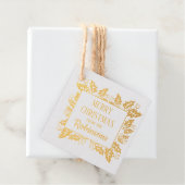 kerstfeestdag Holly Berry Tree Gift Label (Met doos)