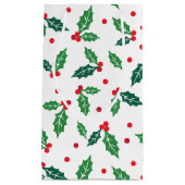 Kerstfeestdag Holly Gift Bag Klein Cadeauzakje (Voorkant)