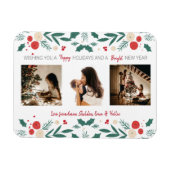 kerstfeestdag holly ivy berry 3 Foto cadeau Magneet (Horizontaal)