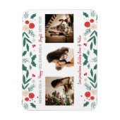kerstfeestdag holly ivy berry 3 Foto cadeau Magneet (Verticaal)