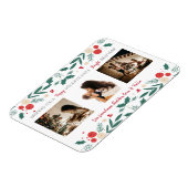 kerstfeestdag holly ivy berry 3 Foto cadeau Magneet (Linkerzijde)