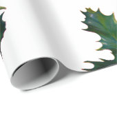 kerstfeestdag Holly Wrapping Paper Cadeaupapier (Rol Hoek)