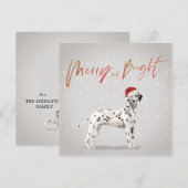 Kerstfeestdag Hondenliefhebber Dalmatische Greep (Voorkant / Achterkant)