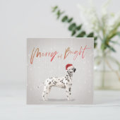 Kerstfeestdag Hondenliefhebber Dalmatische Greep (Staand voorkant)