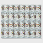 Kerstfeestdag in Angels Cadeaupapier (Vlak)