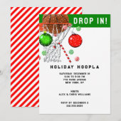 Kerstfeestdag in Basketball Kaart (Voorkant / Achterkant)