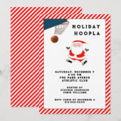 Kerstfeestdag in Basketball Kaart (Voorkant / Achterkant)