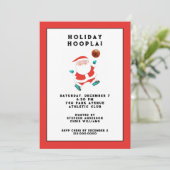 Kerstfeestdag in Basketball Kaart (Staand voorkant)