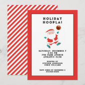 Kerstfeestdag in Basketball Kaart (Voorkant / Achterkant)