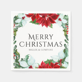 Kerstfeestdag in bedrijf servet