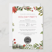 Kerstfeestdag in bedrijven kaart (Voorkant)