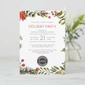 Kerstfeestdag in bedrijven kaart (Staand voorkant)