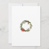 Kerstfeestdag in bedrijven kaart (Achterkant)