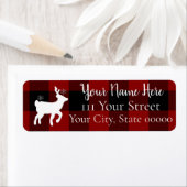 kerstfeestdag in Buffalo Pset Custom Etiket (Insitu)