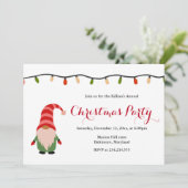 Kerstfeestdag in Cute Gnome Kaart (Staand voorkant)