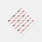 Kerstfeestdag in Cute Gnome Servet (Hoek)