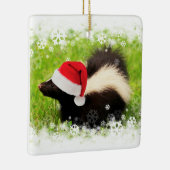 Kerstfeestdag in Cute Skunk Keramisch Ornament (Rechts)