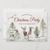 kerstfeestdag in de bosbouw kaart (Voorkant)