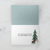 kerstfeestdag in de familie Penguin Feestdagen Kaart (Binnen)