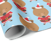 Kerstfeestdag in de kerstfeestdag in het Beer Cadeaupapier (Rol Hoek)